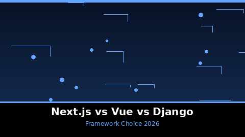 Next.js vs Vue vs Django 2026